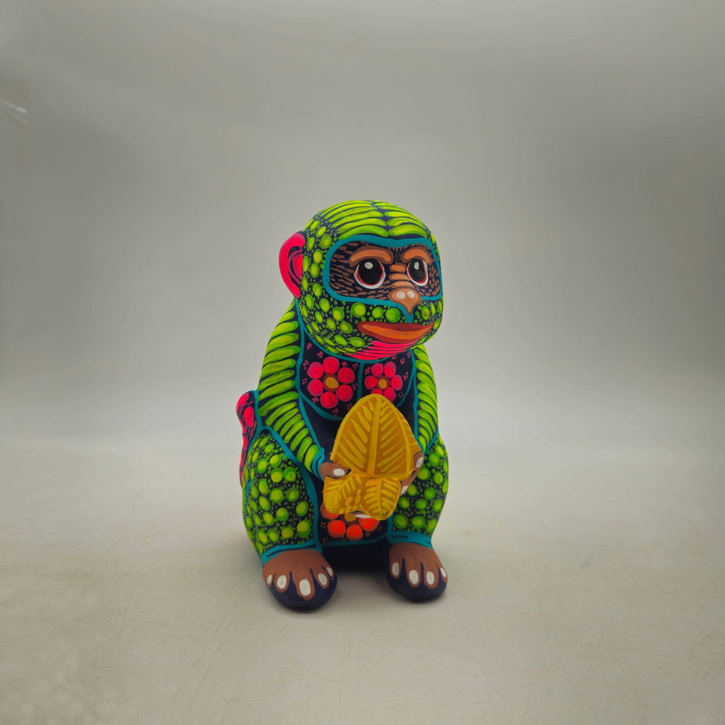 Alebrije Monkey Figurine | Hand-Painted Folk Art