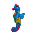 Alebrije Seahorse Figurine | Vibrant Ocean Wall Art Talavera Figurine La Vie Bien Alebrije Seahorse Figurine | Vibrant Ocean Wall Art