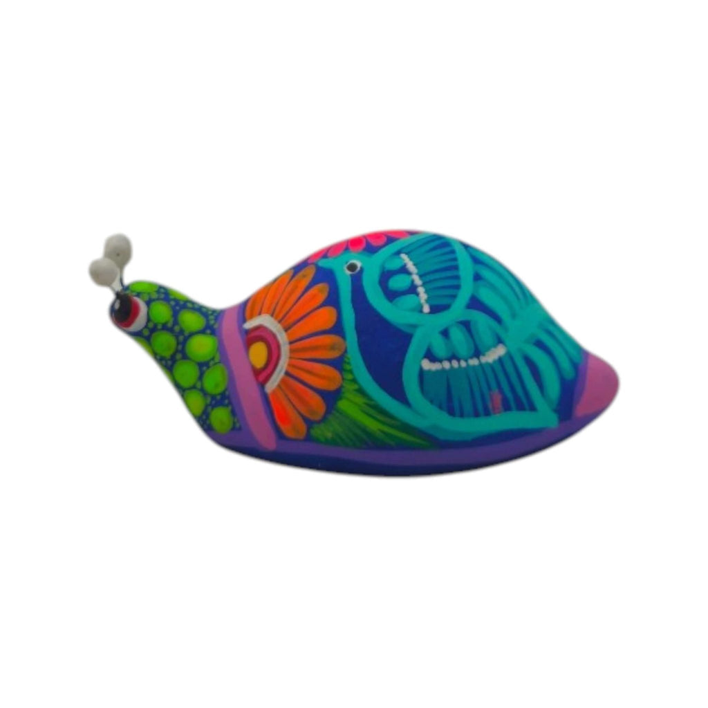 Alebrije Snail Figurine | Colorful Hand-Painted Design Talavera Figurine La Vie Bien Alebrije Snail Figurine | Colorful Hand-Painted Design