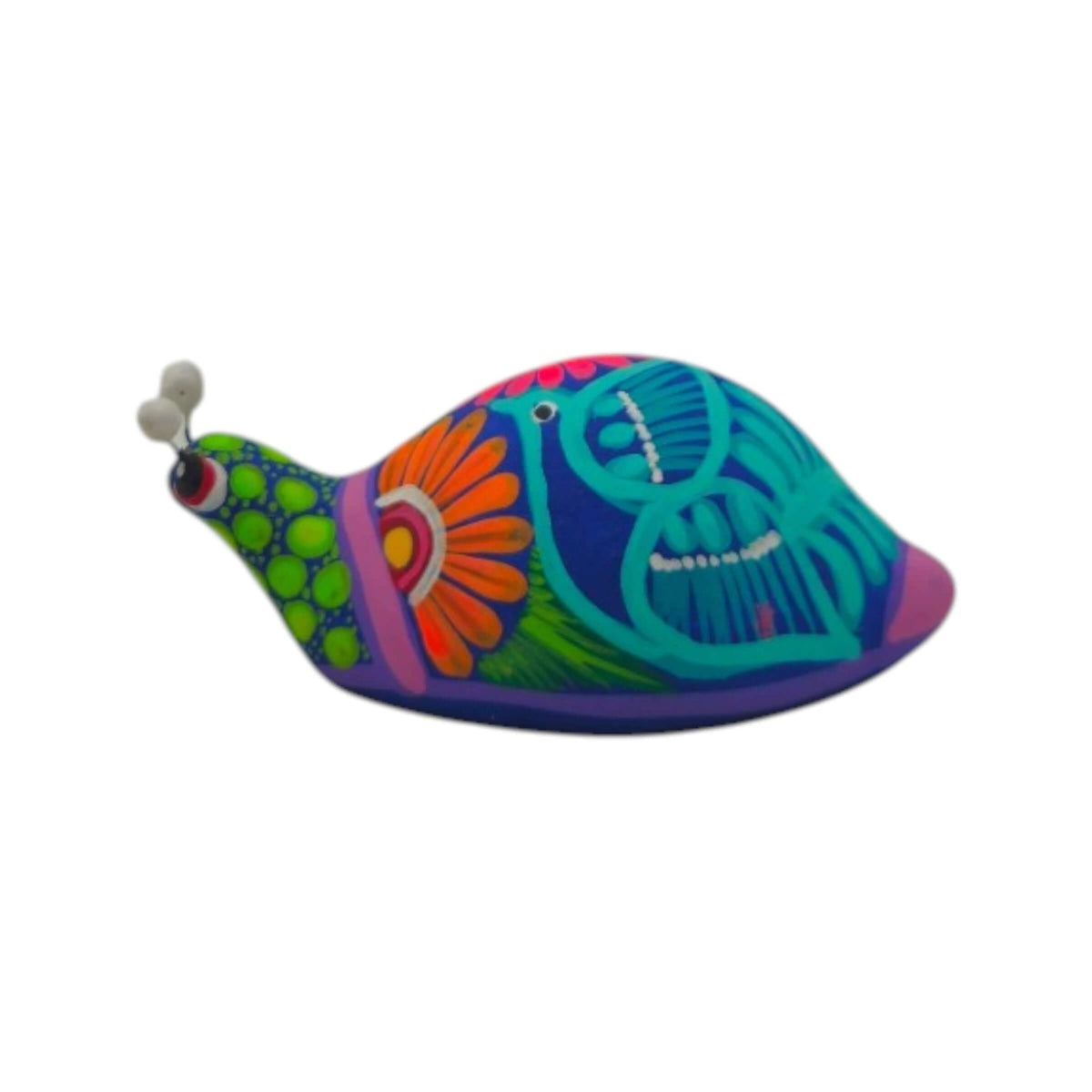 Alebrije Snail Figurine | Colorful Hand-Painted Design Talavera Figurine La Vie Bien Alebrije Snail Figurine | Colorful Hand-Painted Design