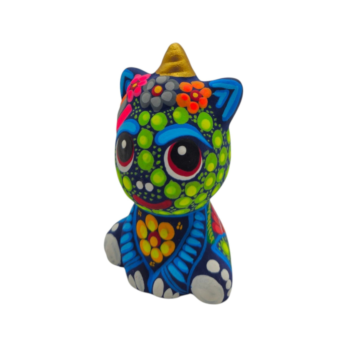 Alebrije Unicorn Figurine | Hand-Painted Mexican Folk Art Talavera Figurine La Vie Bien Alebrije Unicorn Figurine | Hand-Painted Mexican Folk Art