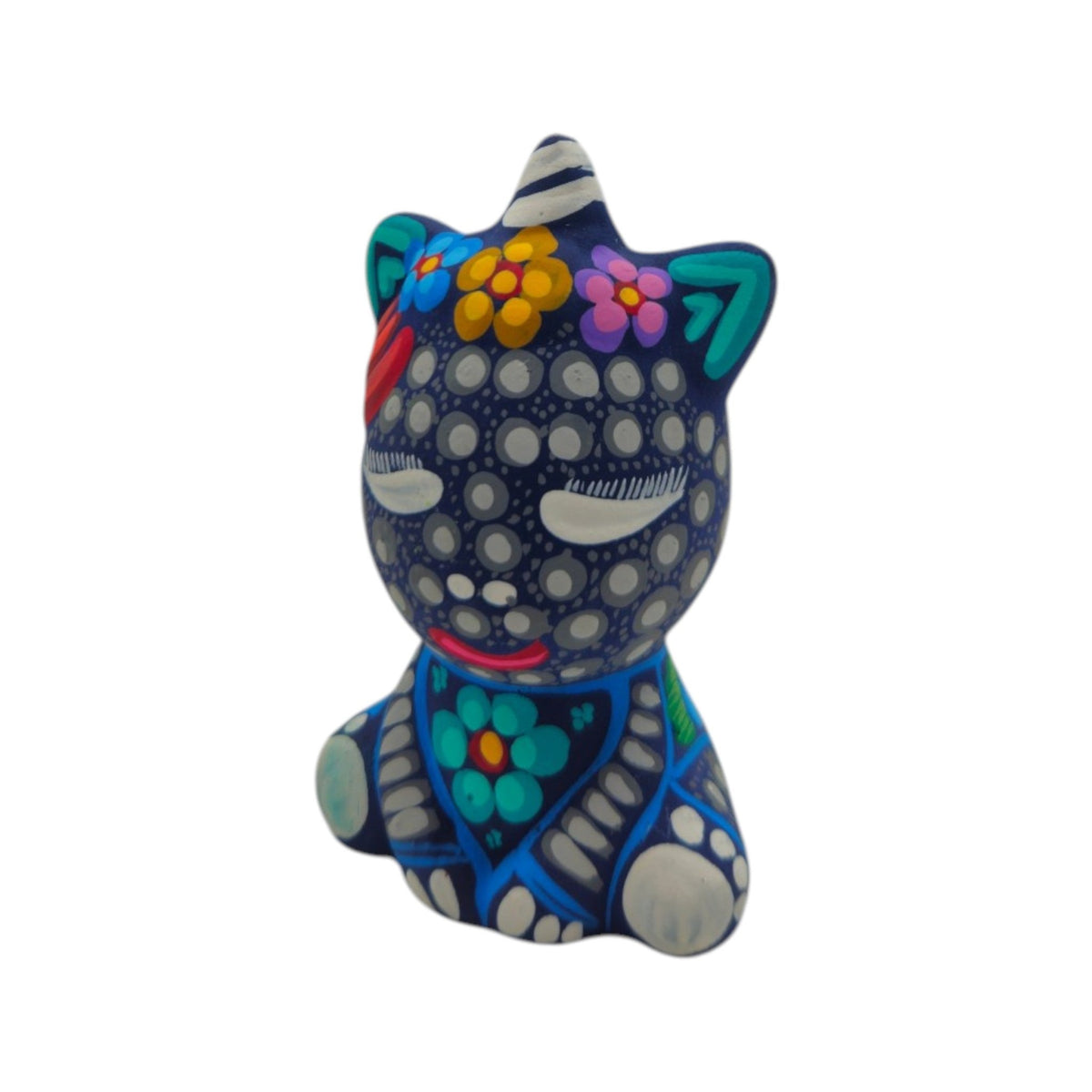 Alebrije Unicorn Figurine | Hand-Painted Mexican Folk Art Talavera Figurine La Vie Bien Alebrije Unicorn Figurine | Hand-Painted Mexican Folk Art