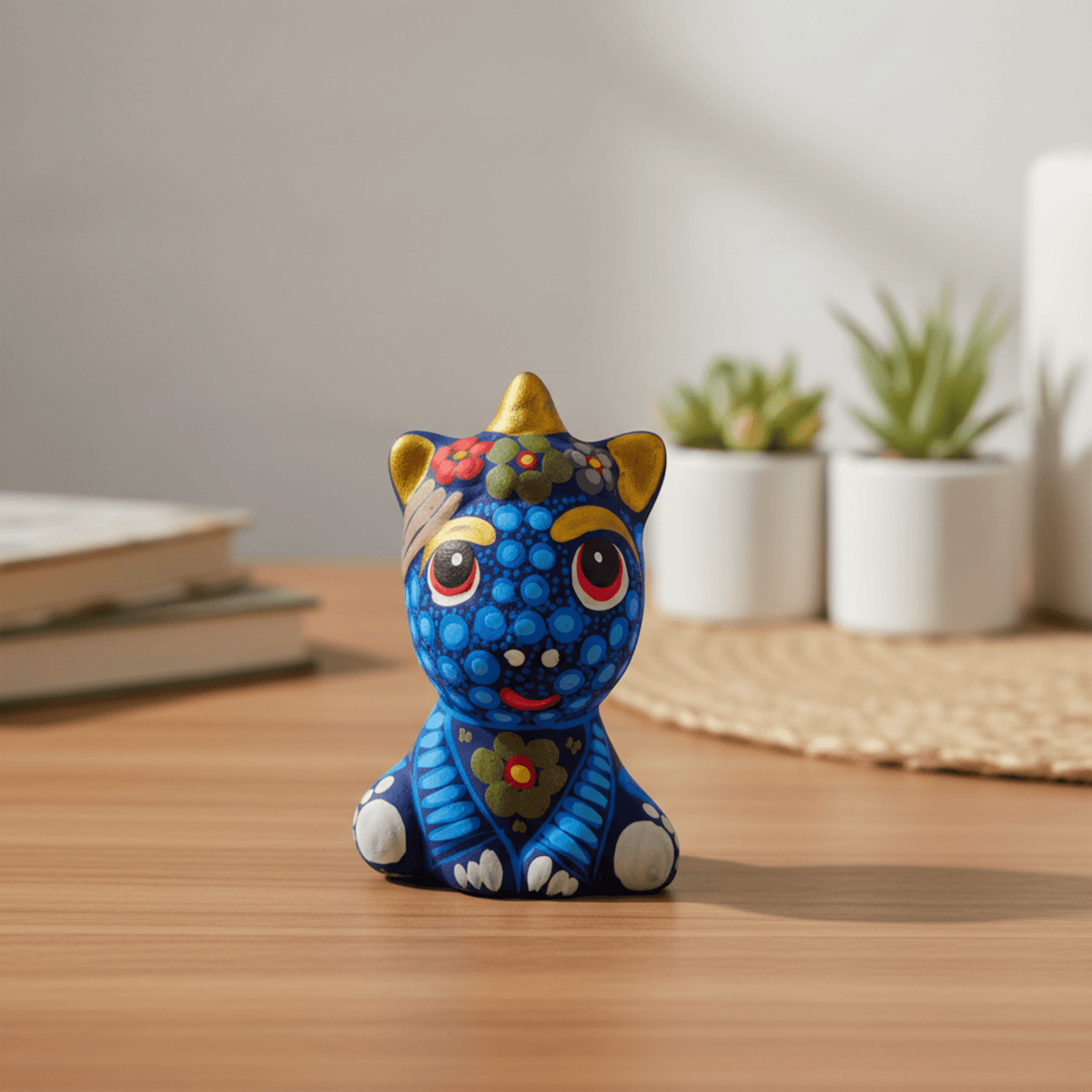 Alebrije Unicorn Figurine | Hand-Painted Mexican Folk Art Talavera Figurine La Vie Bien Alebrije Unicorn Figurine | Hand-Painted Mexican Folk Art