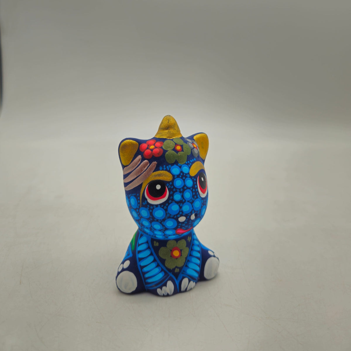 Alebrije Unicorn Figurine | Hand-Painted Mexican Folk Art