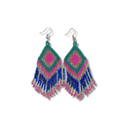 Alegria Seed Bead Peyote Stitch Earrings - Guatemala Jewelry La Vie Bien Alegria Seed Bead Peyote Stitch Earrings - Guatemala