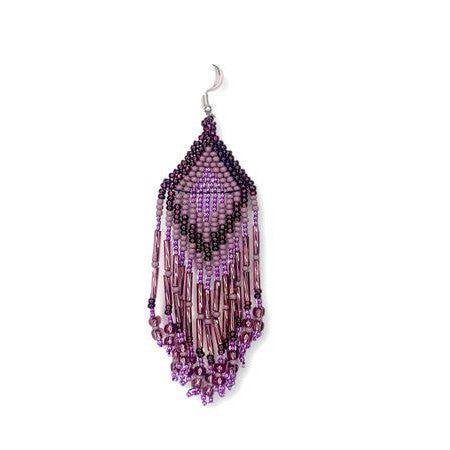 Alegria Seed Bead Peyote Stitch Earrings - Guatemala Jewelry La Vie Bien Alegria Seed Bead Peyote Stitch Earrings - Guatemala