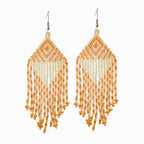 Alegria Seed Bead Peyote Stitch Earrings - Guatemala Jewelry La Vie Bien Alegria Seed Bead Peyote Stitch Earrings - Guatemala