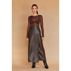 Alexandra Vegan Leather Wrap Skirt [Sizes XS-XL] by The Bullish Store