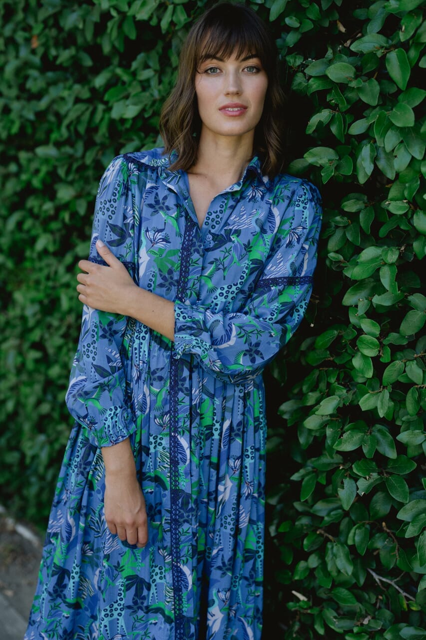 Alexi Maxi Dress - Blue Turq