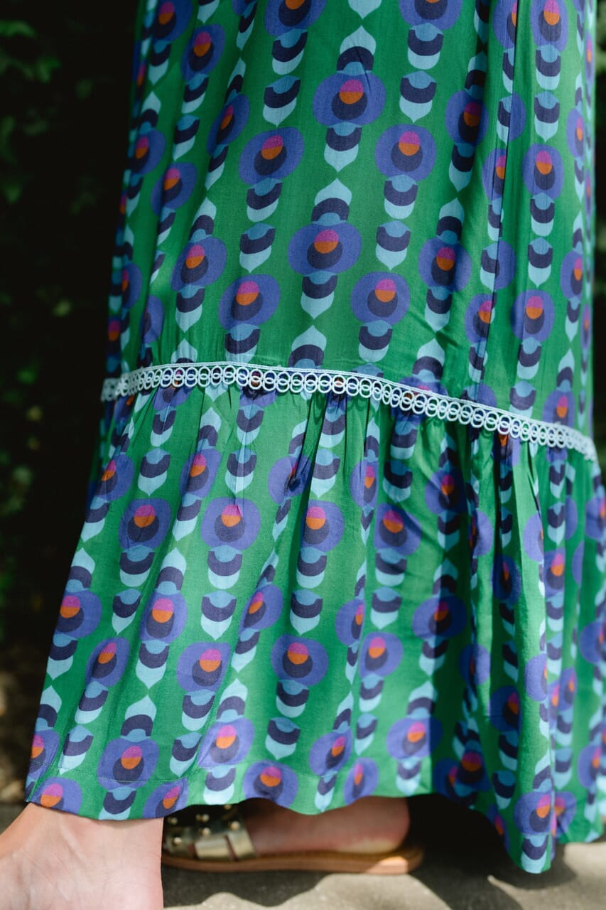 Alexi Maxi Dress - Winter Cobalt Green