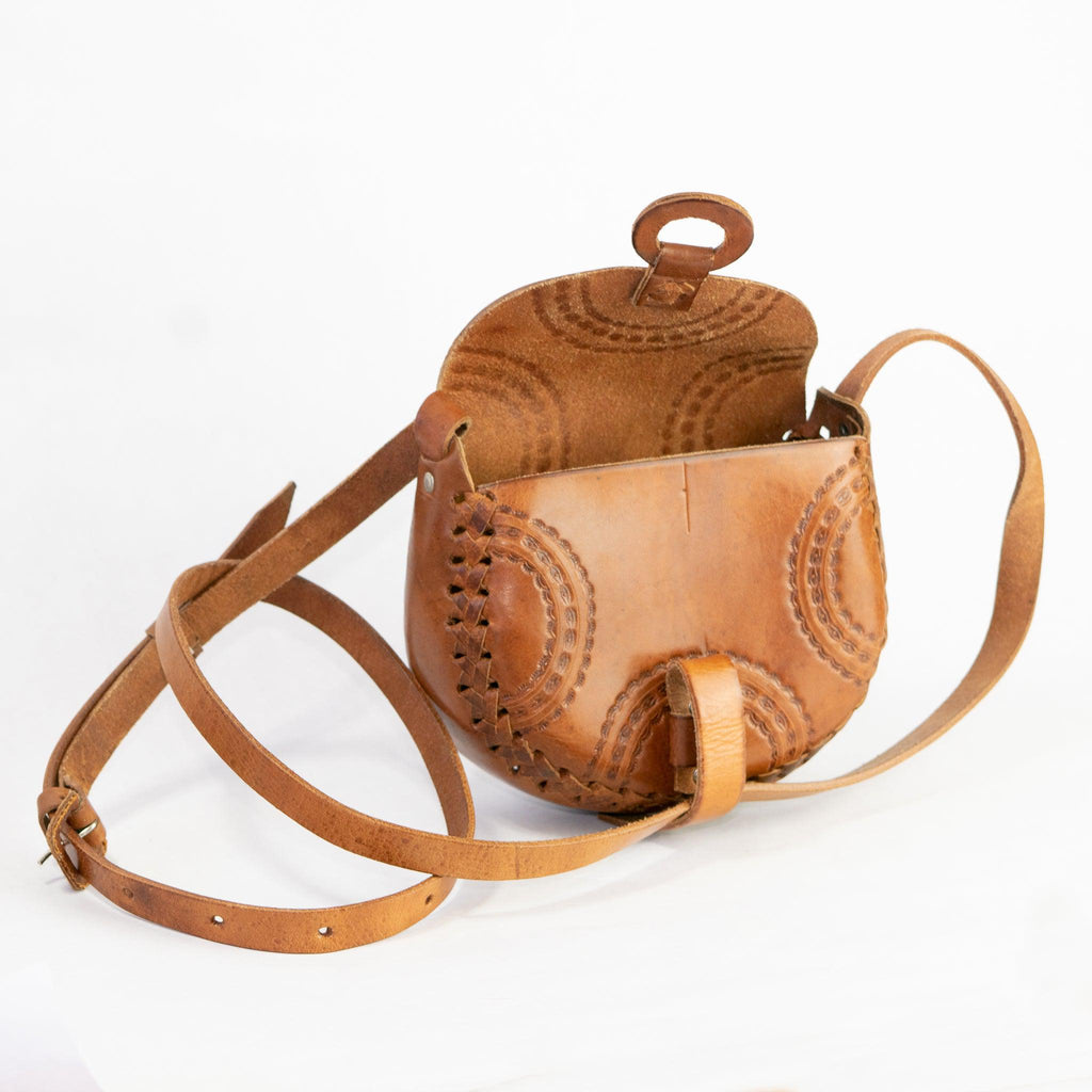 Alicia Leather Crossbody Stamped Purse - Mexico Bags La Vie Bien Alicia Leather Crossbody Stamped Purse - Mexico