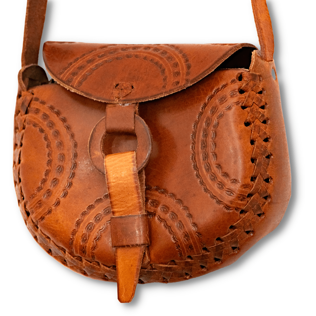 Alicia Leather Crossbody Stamped Purse - Mexico Bags La Vie Bien Alicia Leather Crossbody Stamped Purse - Mexico