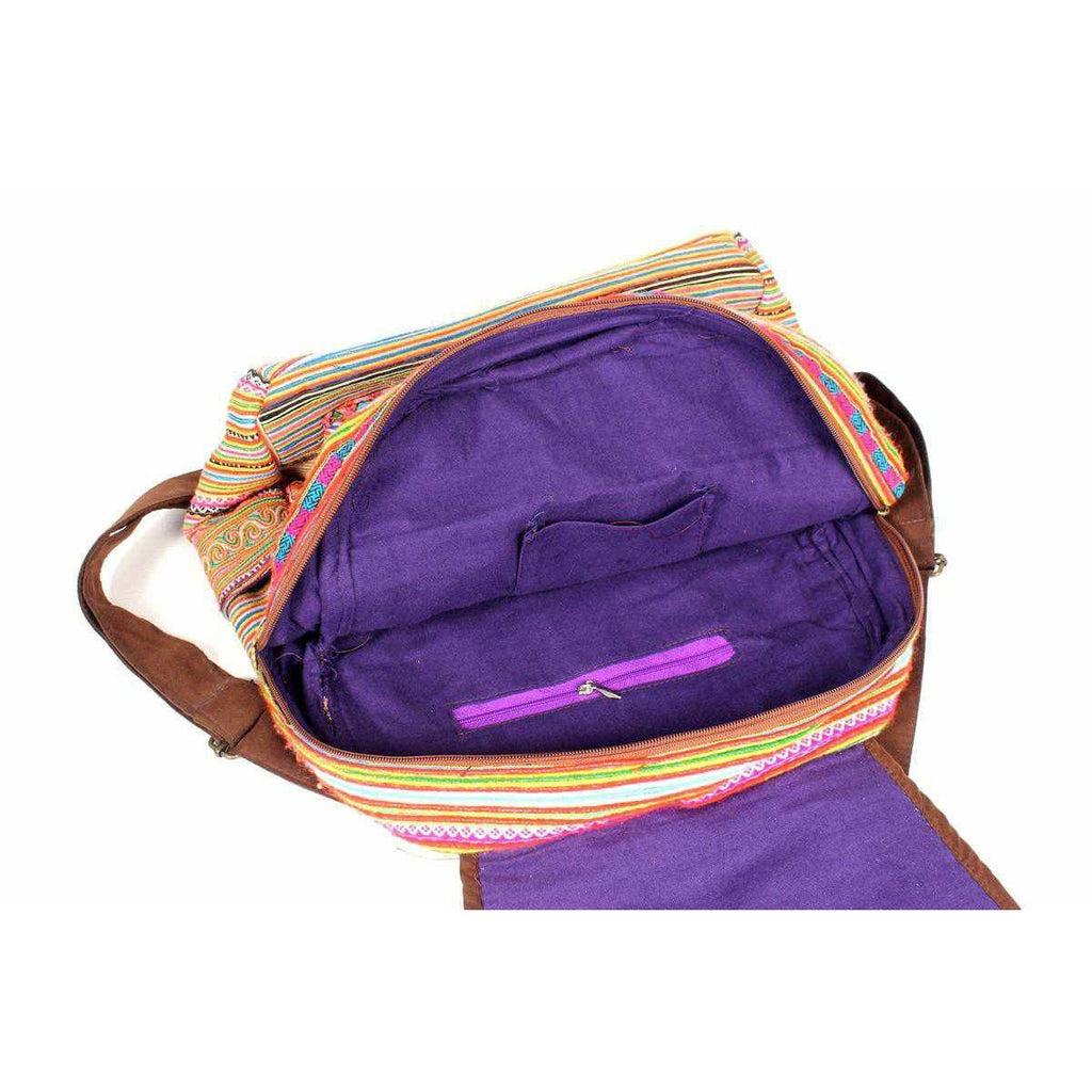 Alisa Embroidered Colorful Boho Backpack - Thailand Bags La Vie Bien Alisa Embroidered Colorful Boho Backpack - Thailand