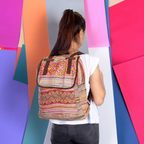 Alisa Embroidered Colorful Boho Backpack - Thailand Bags La Vie Bien Alisa Embroidered Colorful Boho Backpack - Thailand