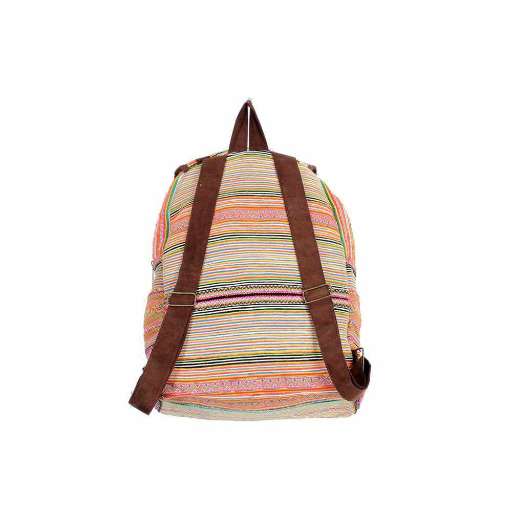Alisa Embroidered Colorful Boho Backpack - Thailand Bags La Vie Bien Alisa Embroidered Colorful Boho Backpack - Thailand