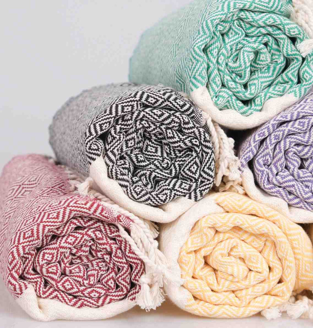 "Diamond" 100% Premium Turkish Cotton hand woven towel