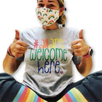 All Are Welcome Here Classic Tee by Kind Cotton