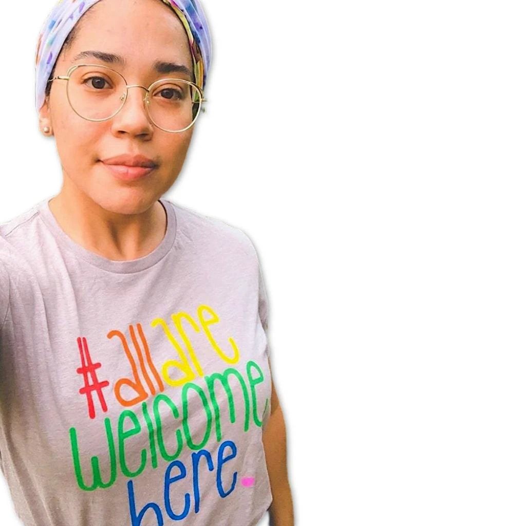 All Are Welcome Here Classic Tee by Kind Cotton