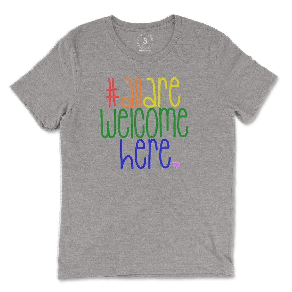 All Are Welcome Here Classic Tee by Kind Cotton