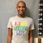 All Are Welcome Here Classic Tee by Kind Cotton