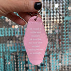 All I Need Is Coffee And Mascara We Ride at Midnight Motel Keychain by The Bullish Store