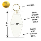 All I Need Is Coffee And Mascara We Ride at Midnight Motel Keychain by The Bullish Store