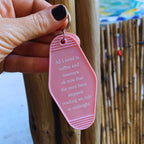 All I Need Is Coffee And Mascara We Ride at Midnight Motel Keychain by The Bullish Store