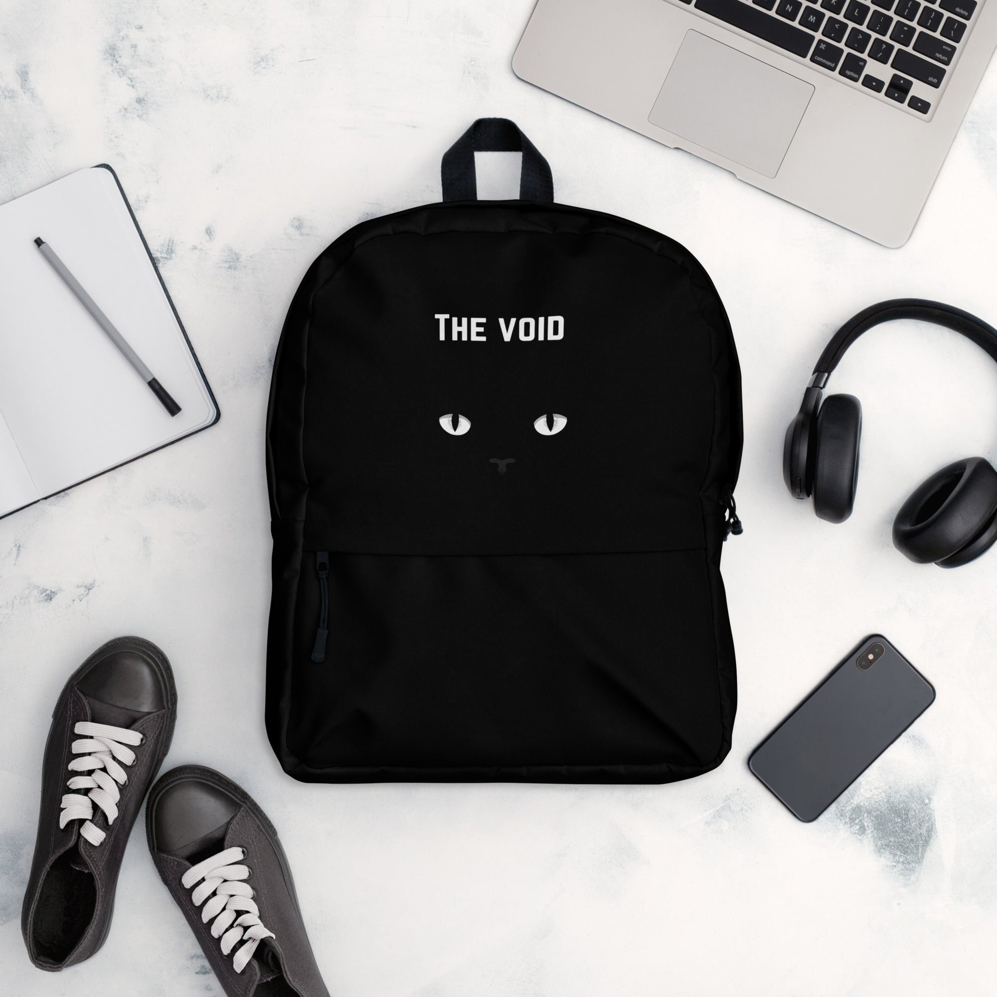 The Void Black cat eyes Backpack