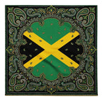 Jamaica Flag Paisley Print Bandana