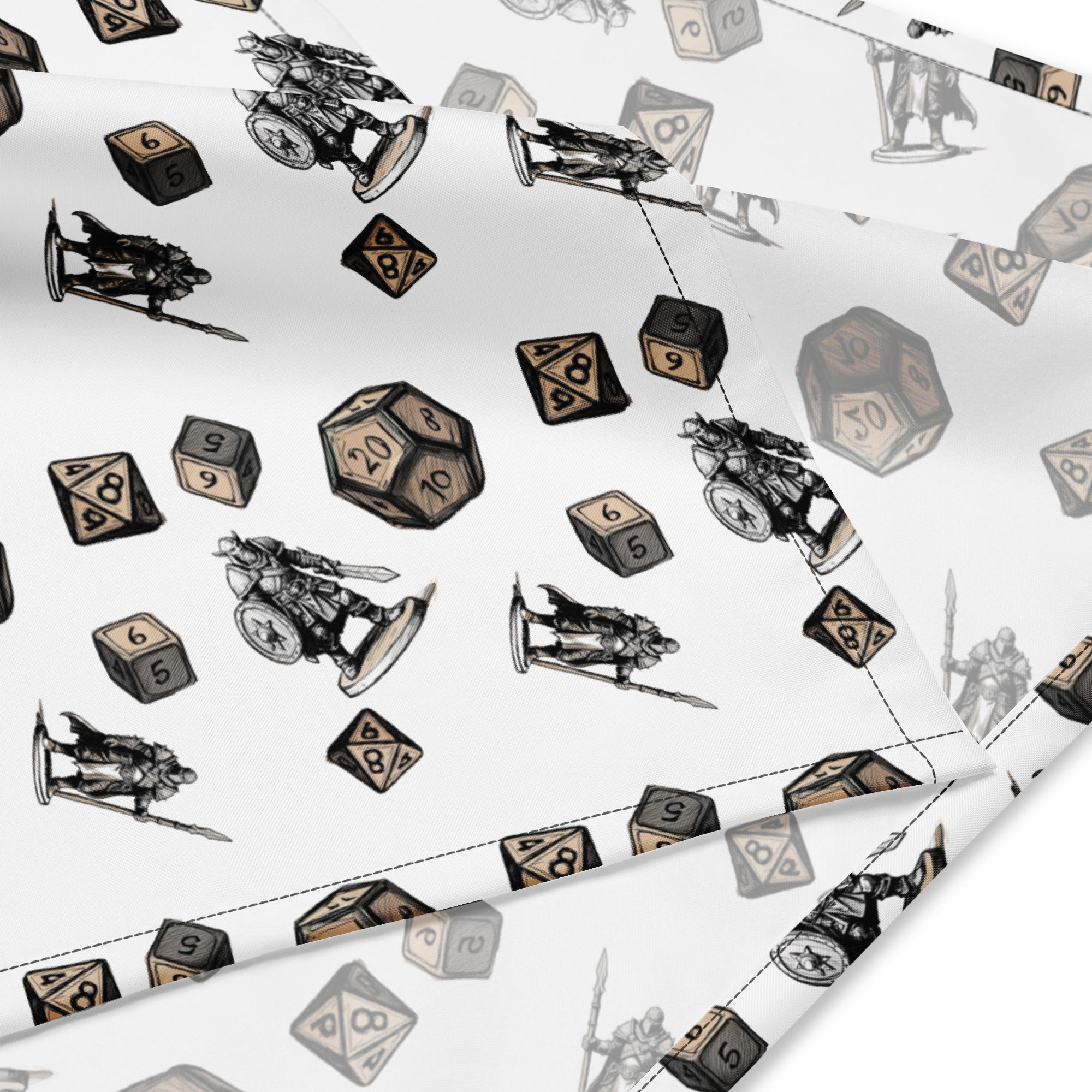 Roll for initiative All - over print bandana - La Vie Bien - 20 sided die banana - Bandana - Critical hit bandana