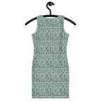 French love letter Bodycon dress - mint by La Vie Bien