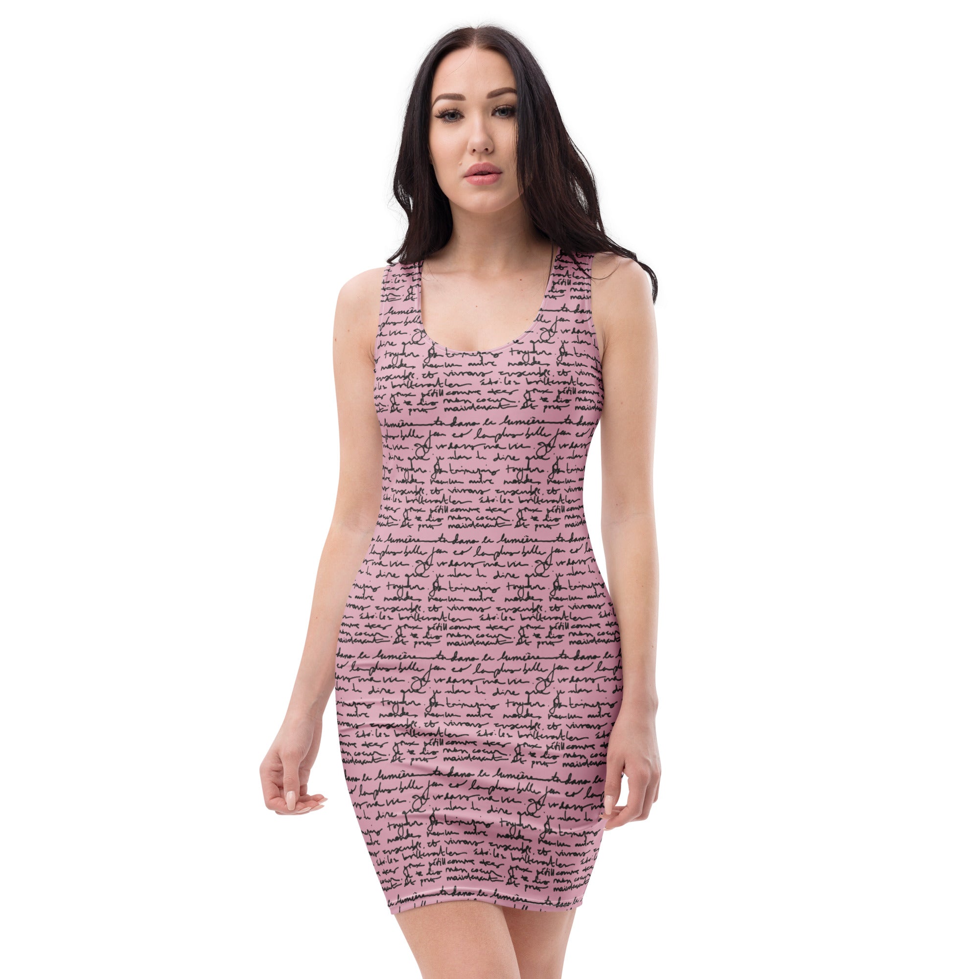 French love letter Bodycon dress