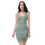 French love letter Bodycon dress - mint by La Vie Bien