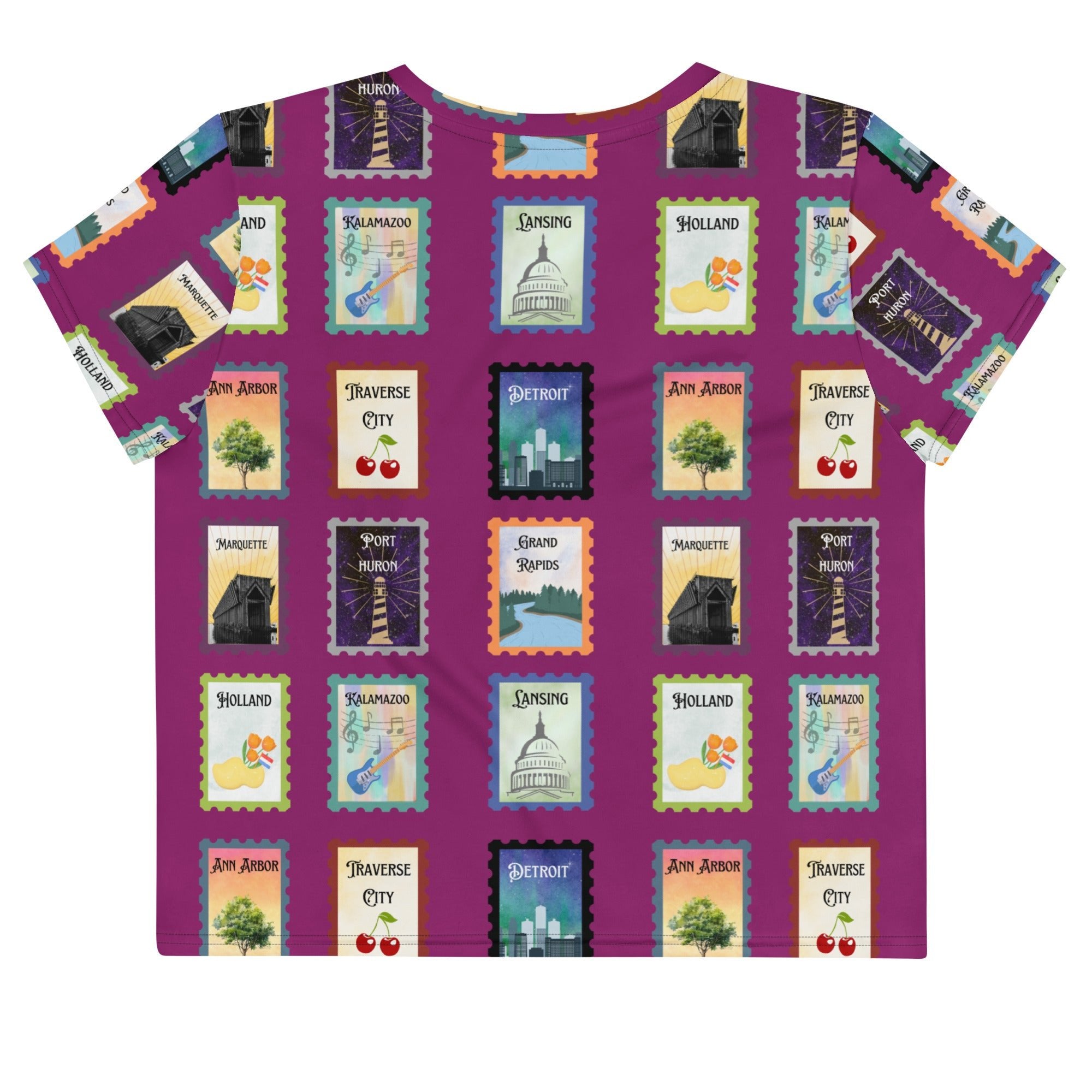 Michigan cities Crop Tee