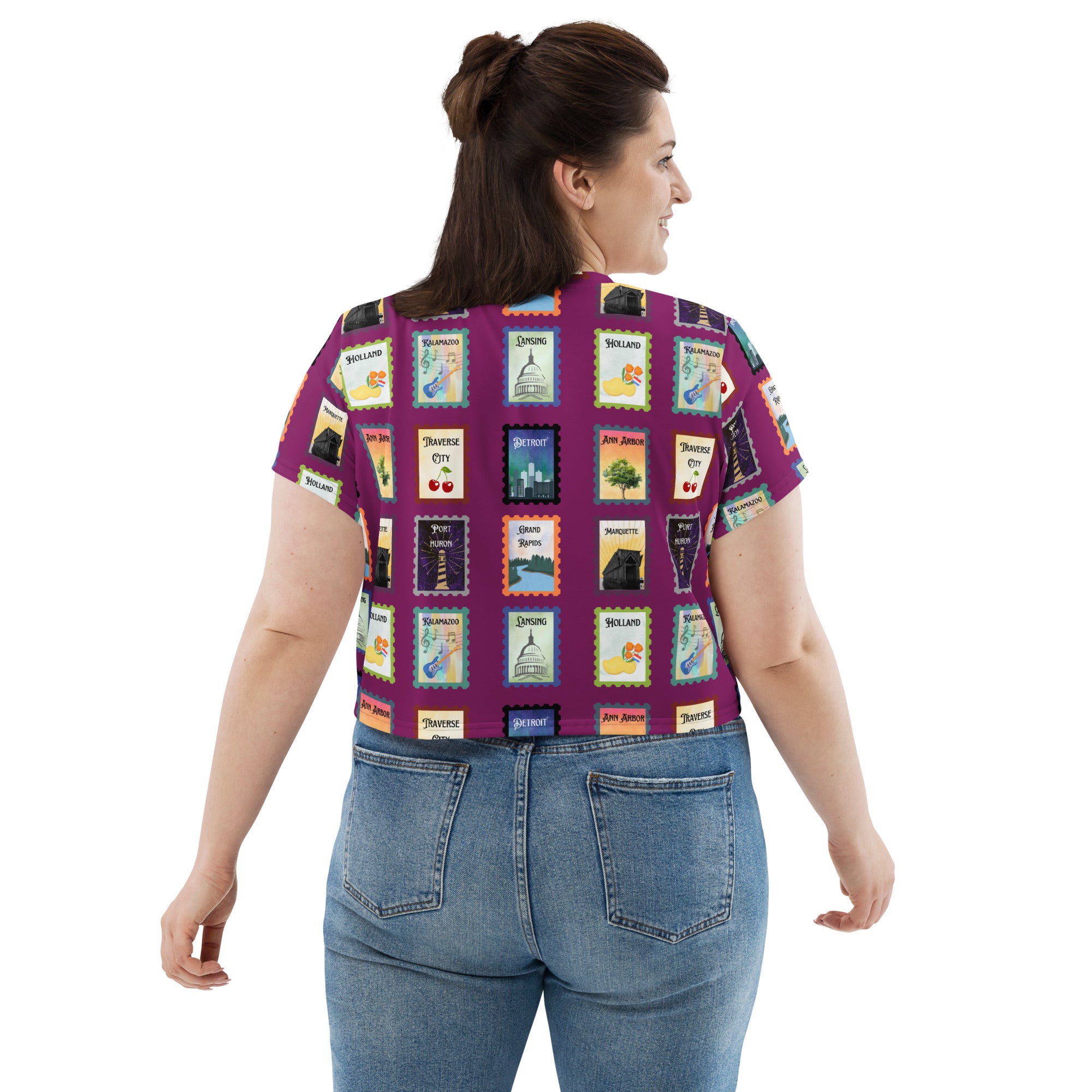 Michigan cities Crop Tee