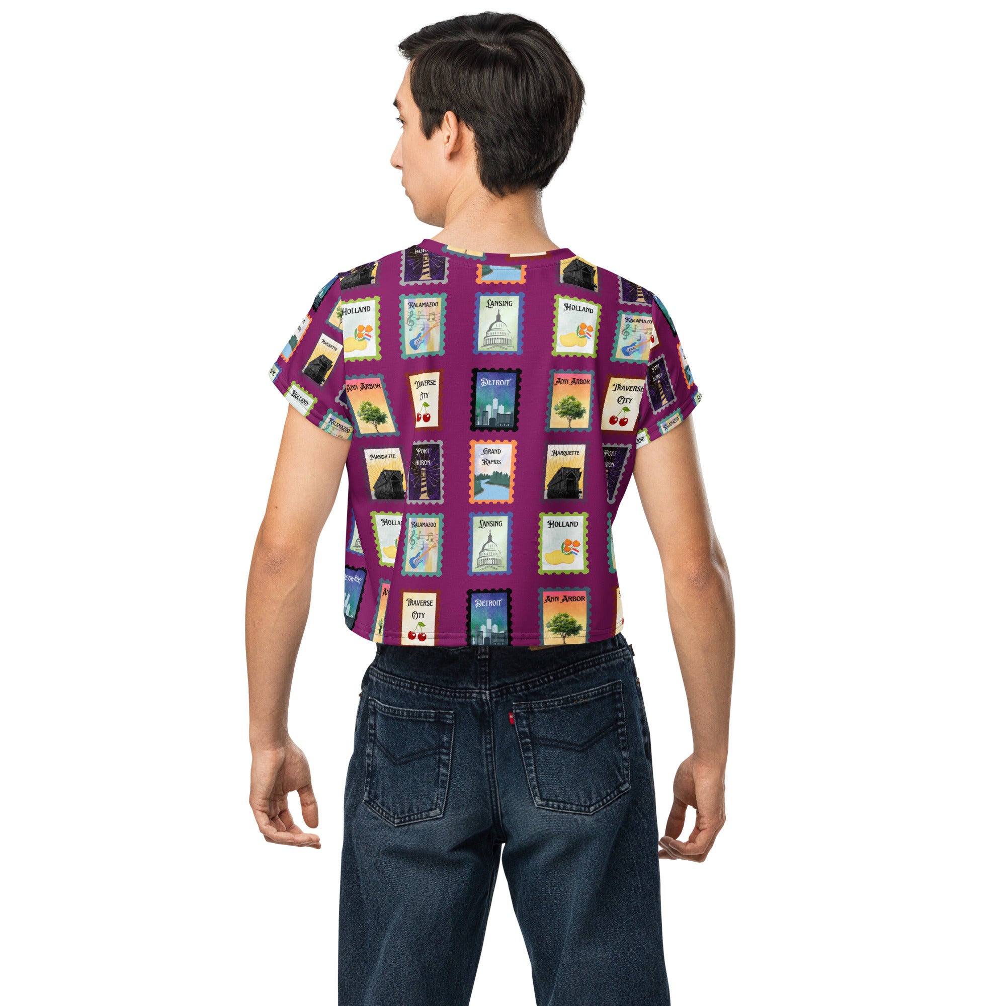 Michigan cities Crop Tee