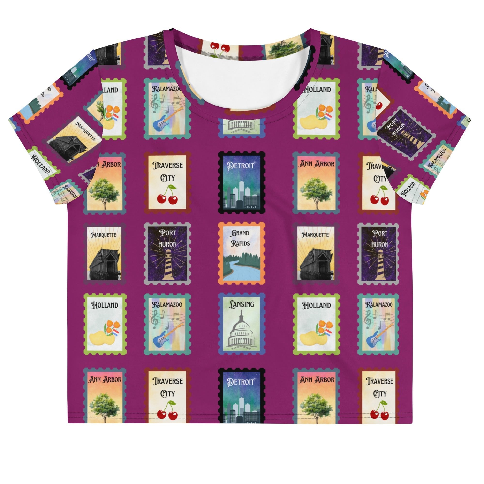 Michigan cities Crop Tee