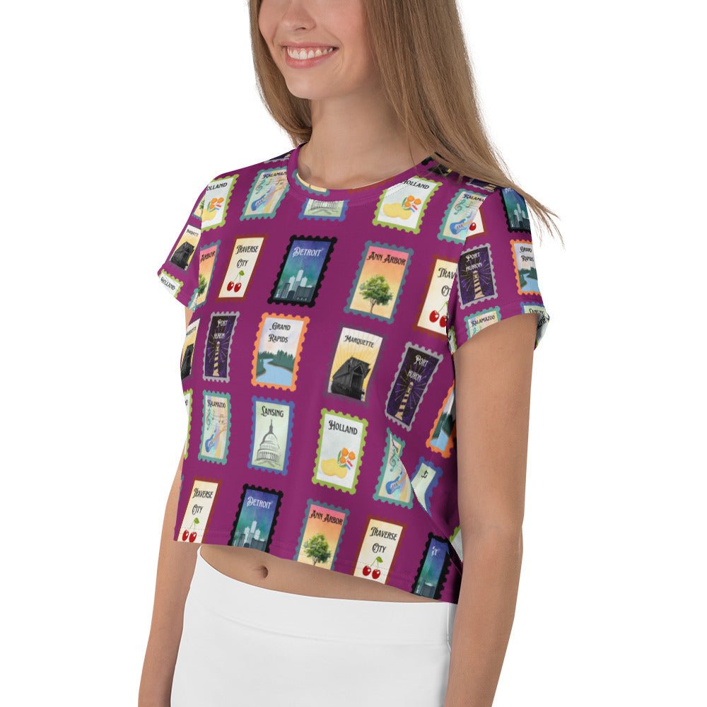 Michigan cities Crop Tee