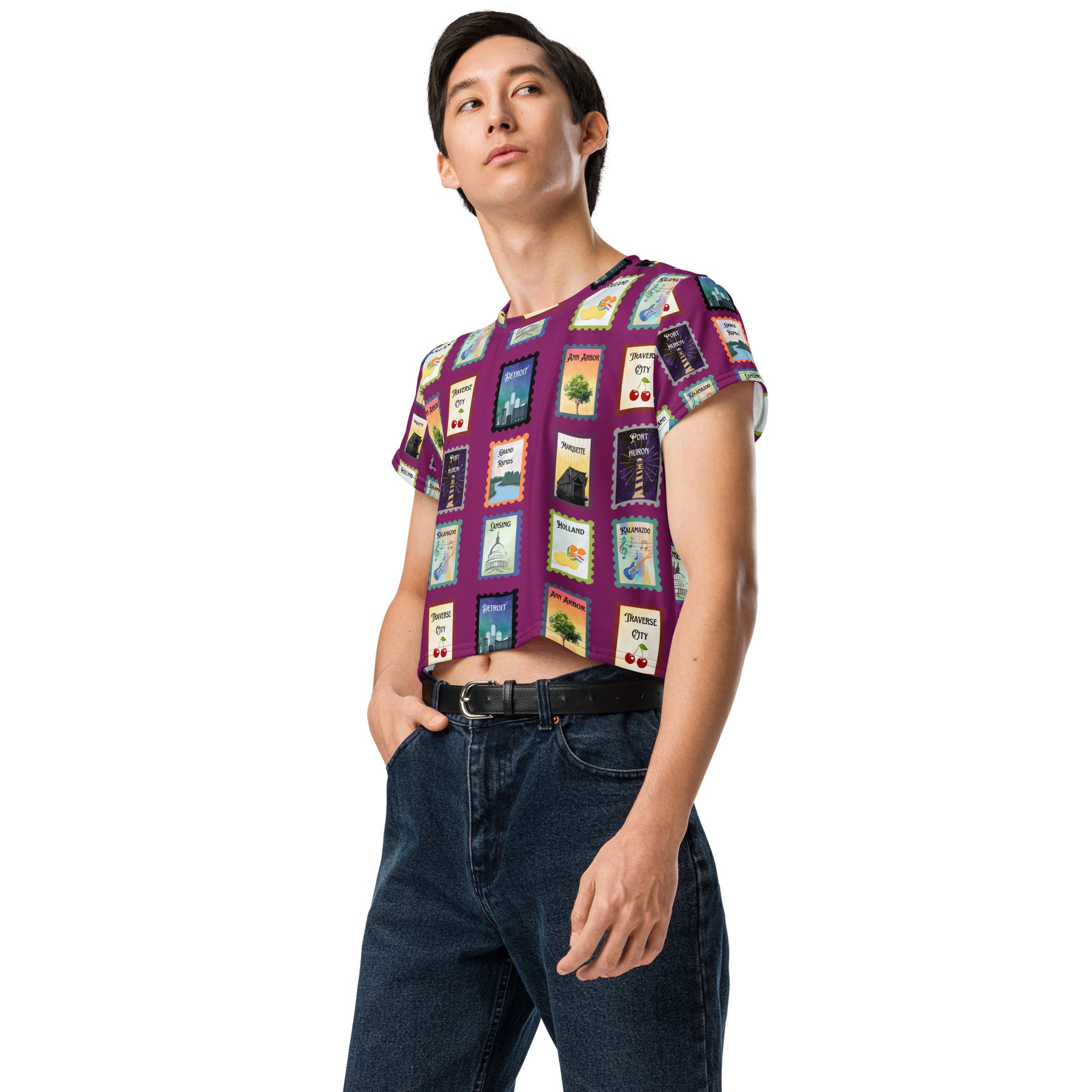 Michigan cities Crop Tee