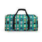 Turquoise Michigan cities Duffle bag by La Vie Bien