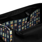 Michigan cities postage stamp Duffle bag by La Vie Bien