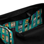 Turquoise Michigan cities Duffle bag by La Vie Bien