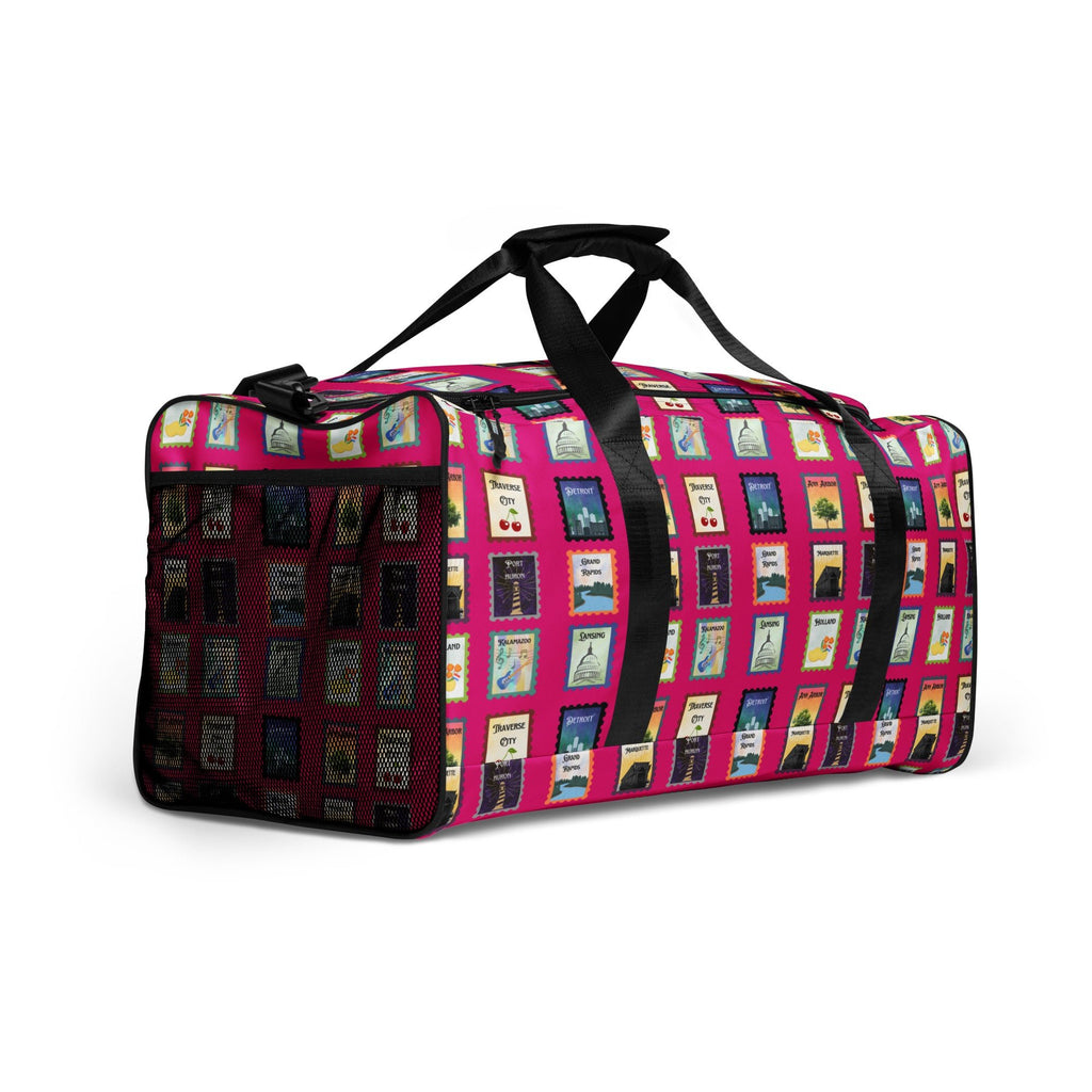 Michigan postal stamps Duffle bag
