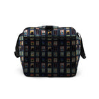 Michigan cities postage stamp Duffle bag by La Vie Bien