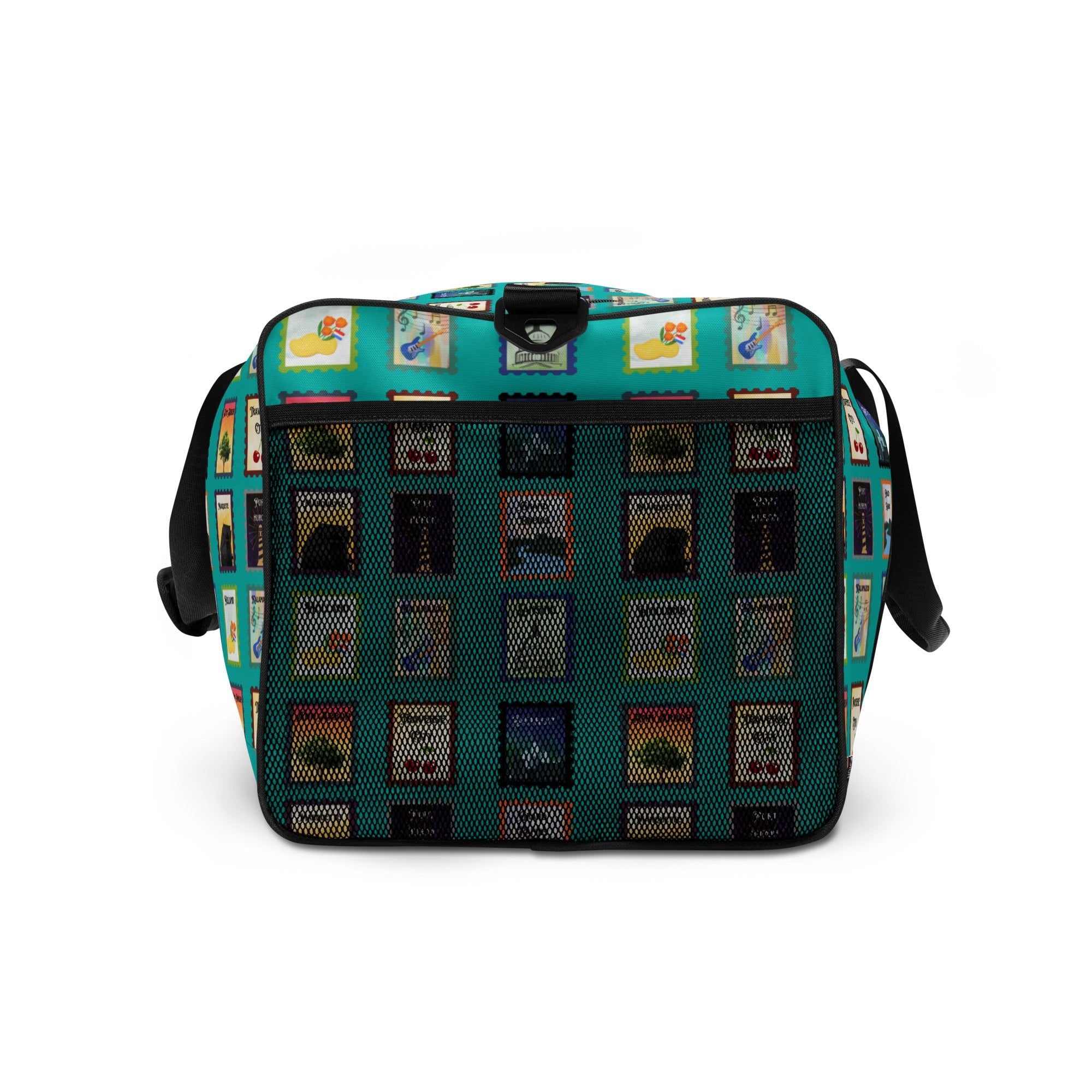 Turquoise Michigan cities Duffle bag