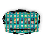Turquoise Michigan cities Duffle bag by La Vie Bien