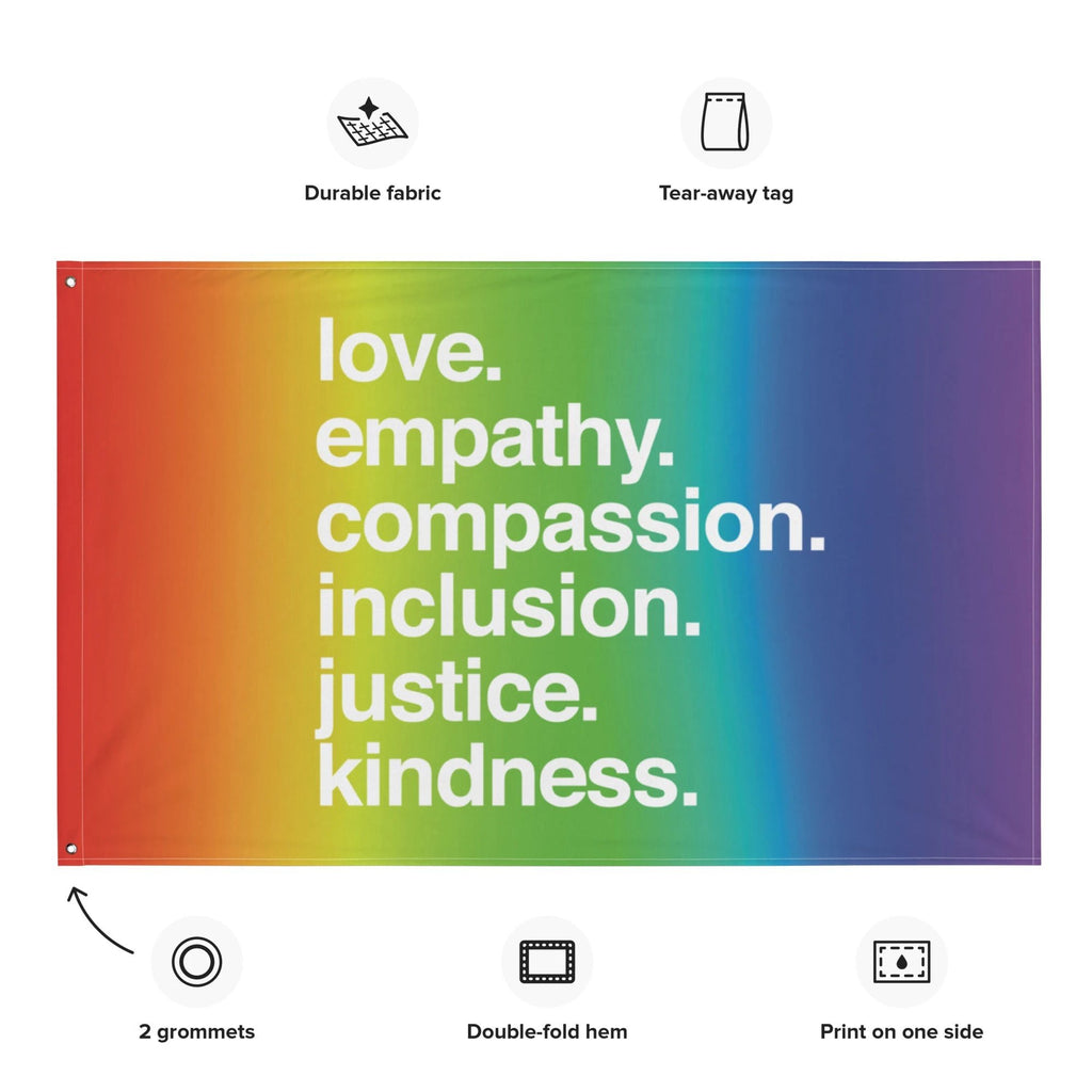 'Kindness Is' Pride Flag by Kind Cotton
