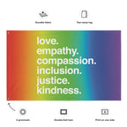'Kindness Is' Pride Flag by Kind Cotton