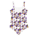 Rainbow hearts child's Swimsuit by La Vie Bien