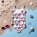 Rainbow hearts child's Swimsuit by La Vie Bien